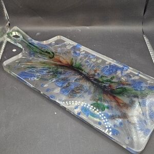 Handcrafted Resin Serving Board.